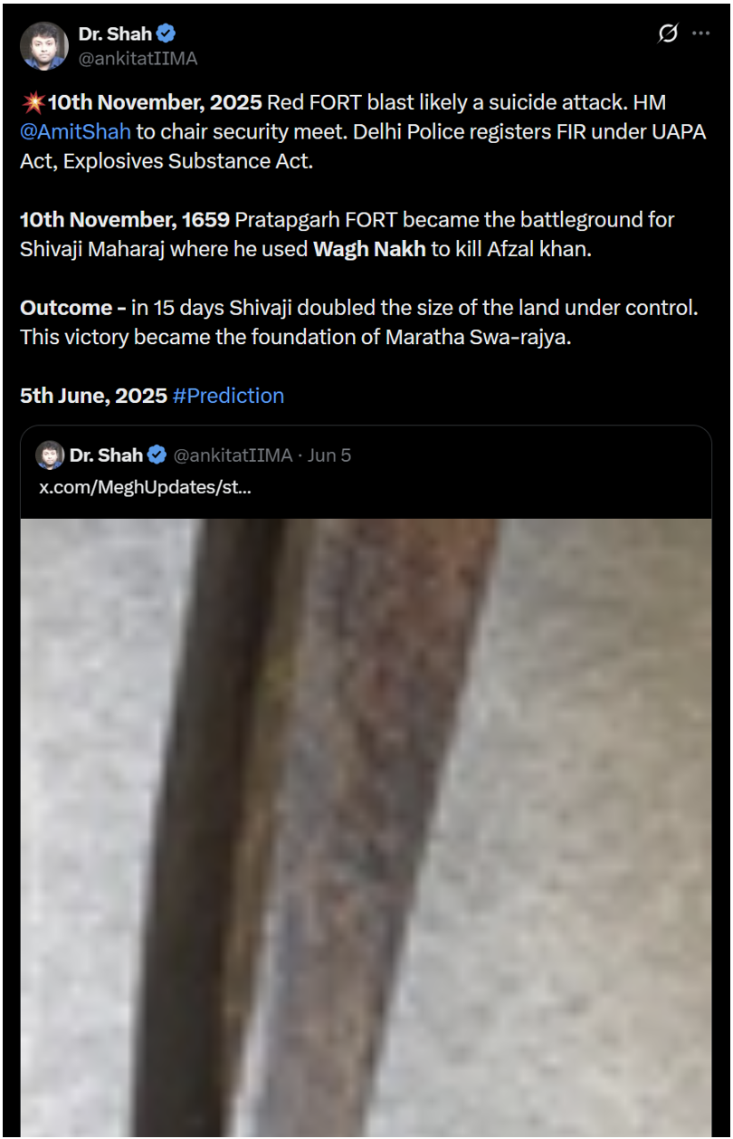 Red Fort Terror Attack Prediction